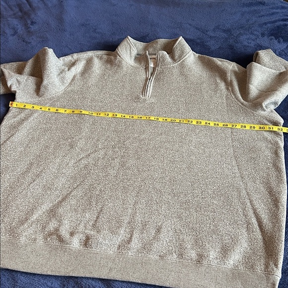 Sonoma Men's Heather Gray Zip-Up Sweater 4XB - Picture 6 of 6